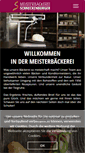 Mobile Screenshot of meisterbaeckerei.de